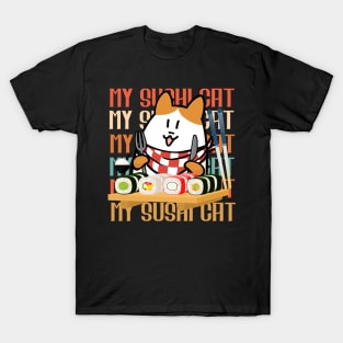 My Sushi Cat Kawaii Art T-Shirt